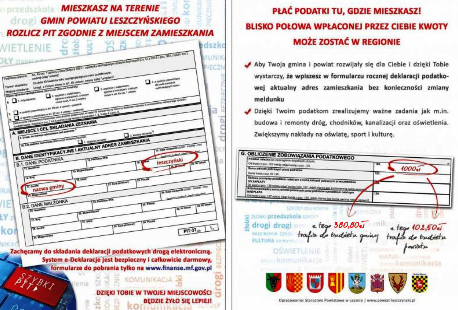 Pa podatki ulotka