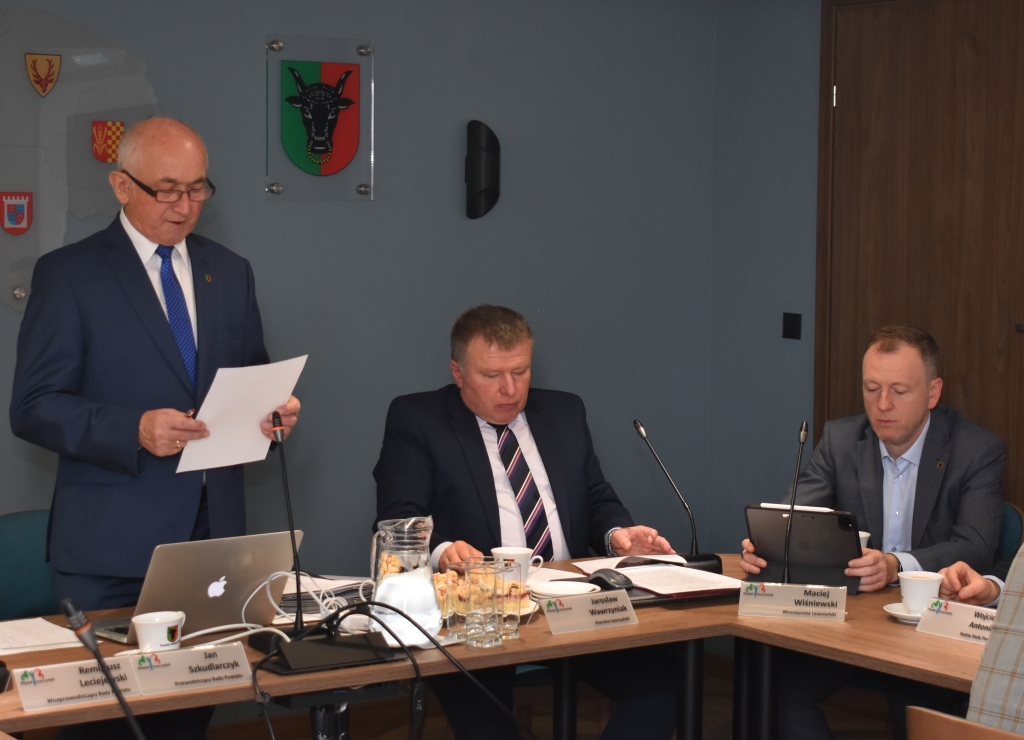 Radni obradowali na LXXVI sesji Rady Powiatu Leszczyńskiego