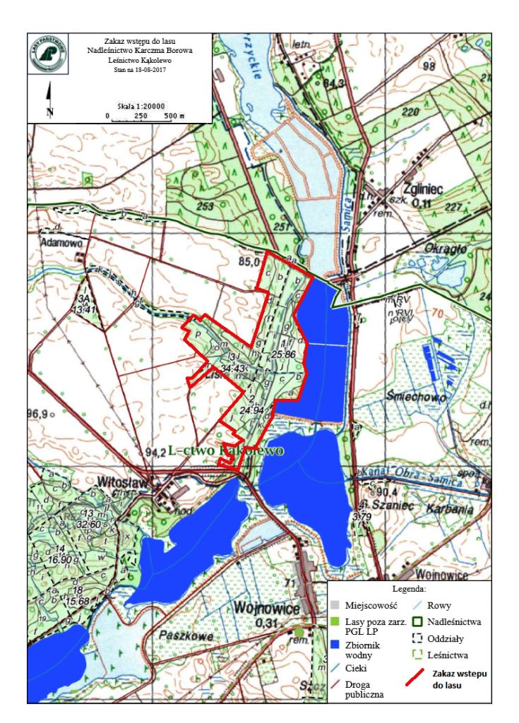 Nadlesnictwo mapka