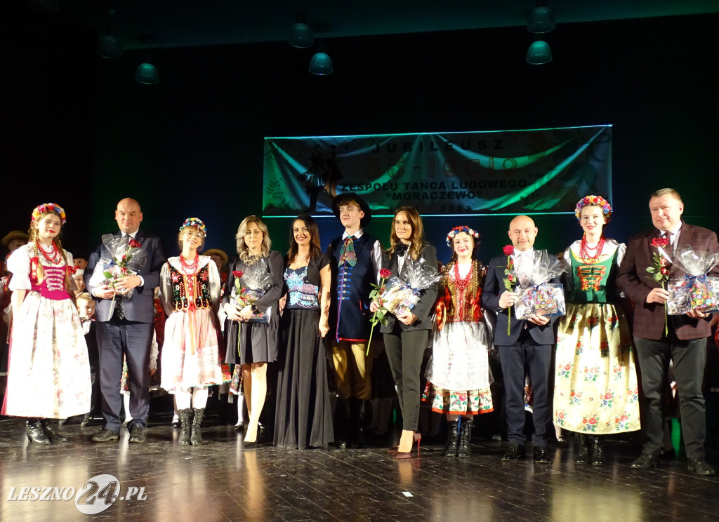 Koncert jubileuszowy Zespołu Tańca Ludowego "Moraczewo" w Lesznie