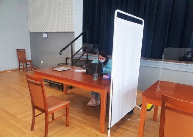 Punkt szczepień powszechnych w Garzynie 