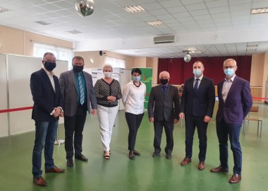 Otwarcie punktu szczepień powszechnych w Wilkowicach