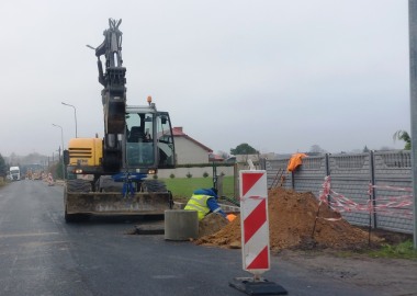 Budowa chodnika przy drodze powiatowej w Wijewie