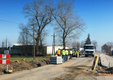 Przebudowa drogi w Kłodzie