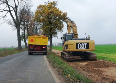 Budowa chodnika z Pawłowic do Kociug