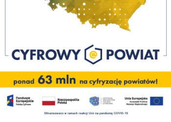 plakat programu Cyfrowy Powiat