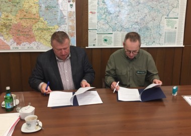 Podpisanie porozumienia w Nadleśnictwie Karczma Borowa