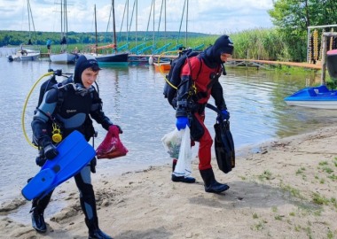 Akcja Czyścimy Jezioro Dominickie w Boszkowie Letnisku
