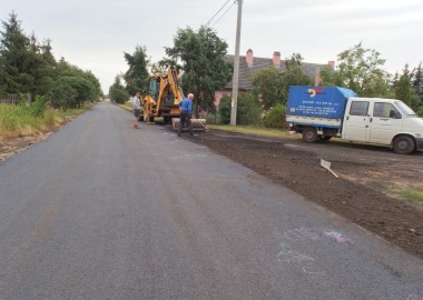 Budowa drogi w Tarnowej Łące