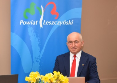 Przewodniczący Rady Powiatu Leszczyńskiego Jan Szkudlarczyk