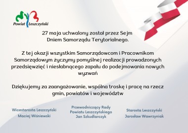 Plakat z życzeniami 