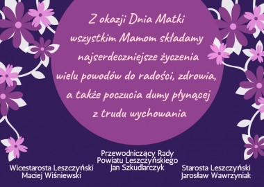 Plakat z życzeniami 