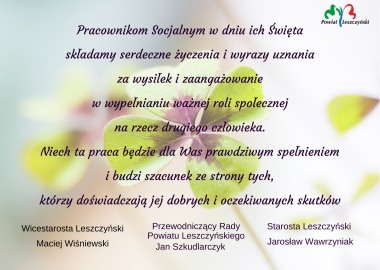 Plakat obrazujący tekst