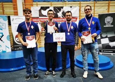 Drużynowy wicemistrz Polski w warcabach w 2022 r.- UKS Roszada Lipno