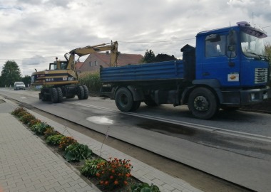 Przebudowa drogi w Jezierzycach Kościelnych