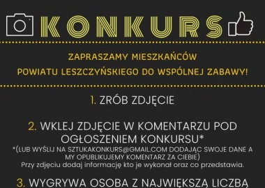 Plakat obrazujący tekst