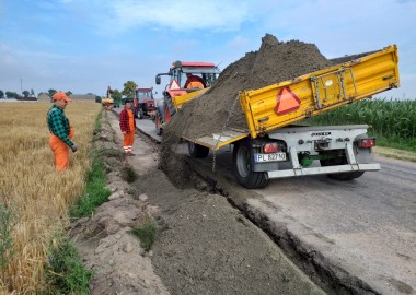 Poszerzanie drogi Hersztupowo – Nowy Belęcin