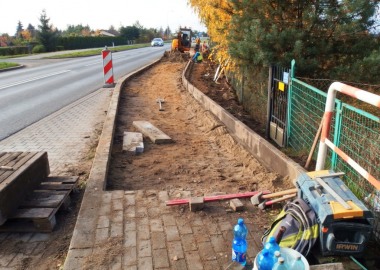 Budowa chodnika w Święciechowie