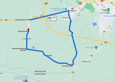 Mapa objazdu