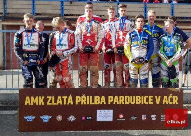 Podium Mistrzostw Europy Par U19 na żużlu 