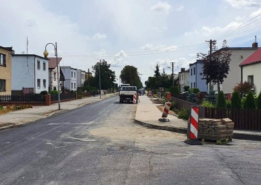 Remont chodnika w Garzynie