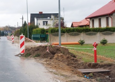 Budowa chodnika w Wijewie