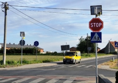 Skrzyżowanie dróg powiatowych w Nowej Wsi