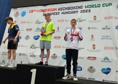 Maciej Sowa na podium Pucharu Świata w kickboxingu