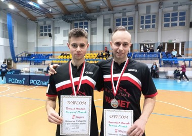 Zawodnicy Wametu Dąbcze Krzysztof i Tomasz Mrozkowie 