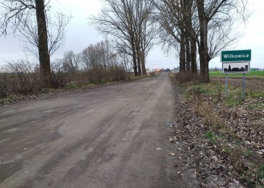 Ul. Dworcowa w Wilkowicach