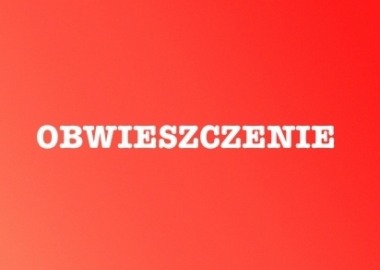 Obwieszczenie